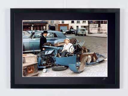 Le Corniaud (1965) - Louis de Funès and Bourvil - Fine Art Photography - Luxury Wooden Framed 70X50 cm - Limited Edition Nr 01 of 30 - Serial ID 16928 - Original Certificate (COA), Hologram Logo Editor and QR Code | Catawiki