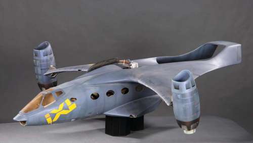 Lot 996 - Three VTOL jet aircraft filming miniatures from Solar Crisis