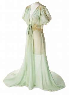 Mae West collection of (15) personal nightgowns, exceptional gold-metallic and white fur négligée. | Profiles in History