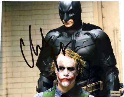 The Dark Knight - Signed by Christian Bale (Batman/Bruce Wayne) with COA - 8x10" | Catawiki