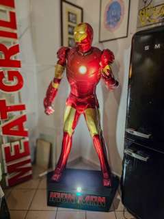 Statua Scultura Iron Man Marvel in Resina Italiana Led 200cm +Raro+ - Iron Man - Marvel | Catawiki