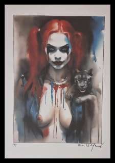 Harley Quinn - watercolor edition by Emma Wildfang - Large size | Catawiki