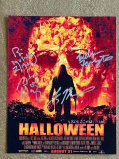Halloween 8x10 photo 4x autograph Bill Moseley, Sid Haig (RIP), Tyler Mane, William Forsythe | Catawiki