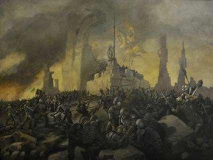 Battlestar Galactica ’The Cylon War’ Painting | Propworx