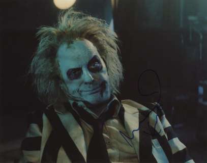 Beetlejuice Beetlejuice - Signed by Michael Keaton, with Letter of Authenticity - Photo, Autograph | Catawiki