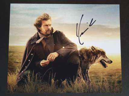 Dances with Wolves - Signed by Kevin Costner, with Letter of Authenticity - Photo, Autograph