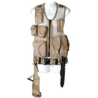 Lot 33 - Samantha Carter Tan Tactical Vest and Accessories
