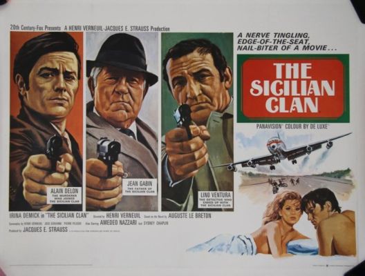 Delon - The Sicilian Clan - Original British Quad Linen Backed | Catawiki