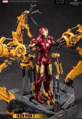 Marvel - Figure - Marvel Iron Man Mark IV Suit-Up Gantry Set (The Infinity Saga, ZD Toys) - Plastic, Metal, Paint | Catawiki