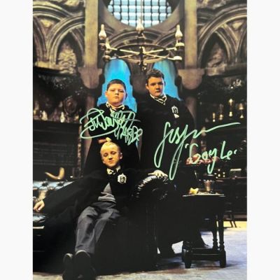 Harry Potter - Signed by Josh Herdman (Gregory Goyle) and Jamie Waylett (Vincent Crabbe) | Catawiki