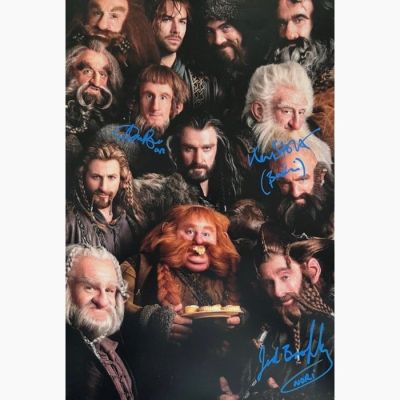 The Hobbit - Signed by Adam Brown (Ori), Ken Stott (Balin) and Jed Brophy (Nori) | Catawiki