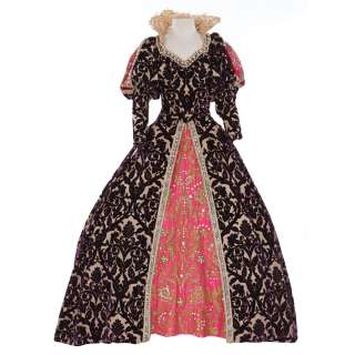 Gladys Cooper aubergine period gown and coat designed by Edward Stevenson from At Sword’s Point | Profiles in History