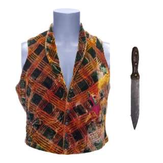 GANGS OF NEW YORK (2002) - Lot 151 - William "Bill the Butcher" Cutting‘s (Daniel Day-Lewis) Waistcoat and SFX Knife
