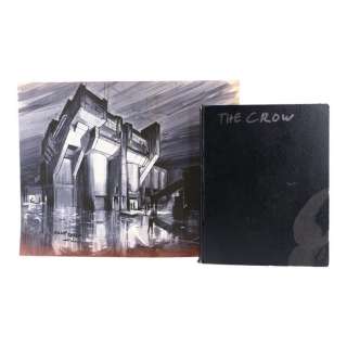 THE CROW (1994) - Lot 1003 - Concept Art Sketchbook with Hand-coloured Club Trash Sketch