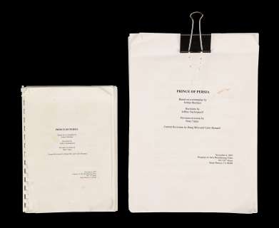 PRINCE OF PERSIA: THE SANDS OF TIME - Script Pair