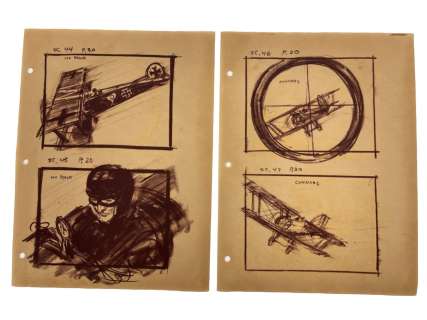 Mentor Huebner Movie Illustration Storyboard Concept Drawing Art | Los Angeles Estate Auction
