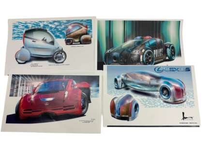 The Minority report MOVIE CONCEPT ART BY JEFF JULIAN 17,5" X 13" LOT | Los Angeles Estate Auction