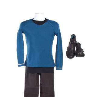 Star Trek (2009) and Star Trek Into Darkness (2013) Screen Worn Men’s USS Enterprise Sciences Uniform | VIP Fan Auctions