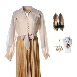 Respect Aretha Franklin Jennifer Hudson Screen Worn Jumpsuit Jewelry & Shoes Ch 54 Sc 155 | VIP Fan Auctions