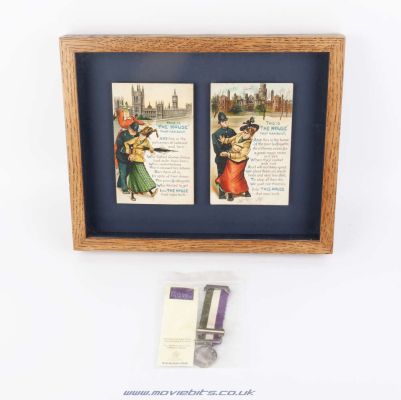 Cambria Math | Suffragette - Suffragette Prop Medal & Crew Gift Framed Display | Movie Bits