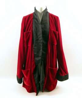 Hugh Hefner Signed Red Velvet Smoking Jacket | Premiere Props