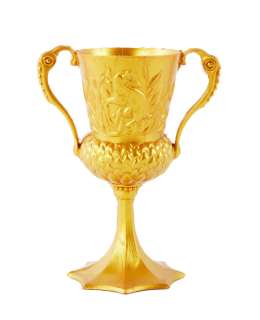 Lot 1206 - HARRY POTTER AND THE DEATHLY HALLOWS PART II: HELGA HUFFLEPUFF HORCRUX CUP PROP (WITH DVD)