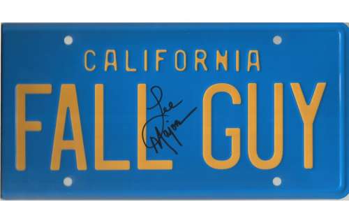 Lee Majors (The Fall Guy) – Signed License Plate | Piece of the Past