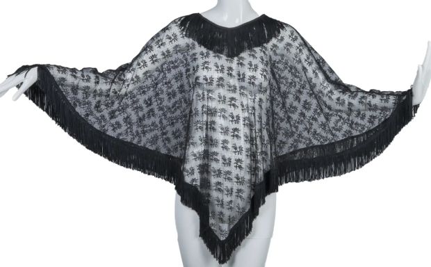 Almost Famous - Lot ##326 - Sapphire (Fairuza Balk) Lace Fringe Poncho