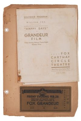 Lot 17 - A "Happy Days" Premiere Ticket, Program, and Film Strips. | Van Eaton Galleries