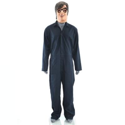 BABY DRIVER (2017) - Lot #34 : Bats‘ (Jamie Foxx) Robbery Mask and Jumpsuit