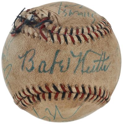 The Sandlot Cast-Signed, Inscribed Baseball (7 Signatures) - Featuring Victor DiMattia, Marty York, Tom Guiry - Beckett | Goldin