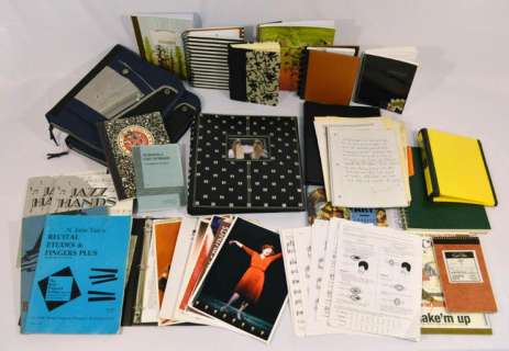 Lot 30 - Large collection of key character props & WMHS books, journals, binders from the series.