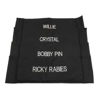 Heels Willie, Crystal, Bobby Pin, Ricky Rabies Production Used Chairback Set Ss 2 | VIP Fan Auctions