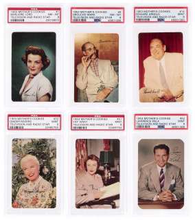 1953 MOTHER’S COOKIES TELEVISION AND RADIO STARS PARTIAL CARD SET PSA GRADED. | Hake’s
