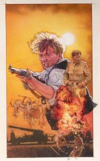 THE ADVENTURES OF YOUNG INDIANA JONES: THE PHANTOM TRAIN OF DOOM UNUSED VHS ORIGINAL ART BY DREW STRUZAN. | Hake’s