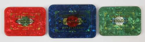 James Bond Casino Royale (2006) Three replica Poker chips, $1,000,000, $500,000 and $100,000 (3). | Ewbank’s