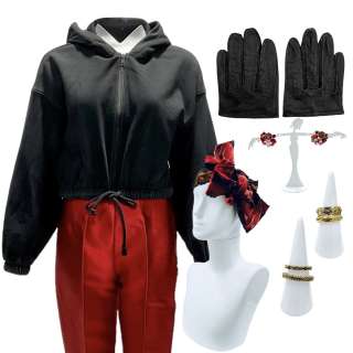 Snowpiercer Miss Audrey (Played By Lena Hall) Production Worn Sweater, Pants, Head Scarf, Gloves, Earrings & 4 Rings | VIP Fan Auctions