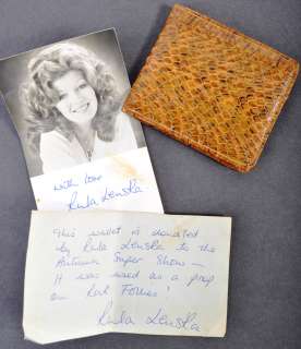 ROCK FOLLIES (1976) - RULA LENSKA SCREEN USED PROP WALLET | Auctioneum Ltd