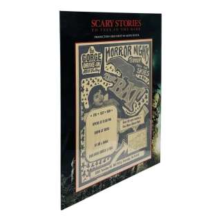 Scary Stories to Tell in the Dark (2019) Production Used Framed Drive In Poster | VIP Fan Auctions