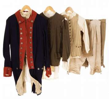Lot 317 - Collection of period costumes from The Patriot.