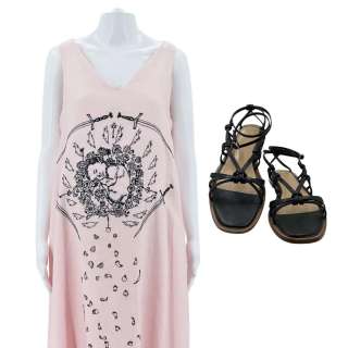 Eddington Louise (Emma Stone) Screen Worn Maxi Dress, Pregnancy Pad & Sandals Ch 8 Sc 139 | VIP Fan Auctions