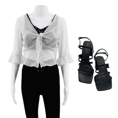 The Smashing Machine Dawn Staples (Emily Blunt) Production Worn Blouse, Tank Top, Pants & Heels | VIP Fan Auctions