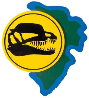 Lot 1340 - Jurassic Park "Dilophosaurus" paddock trail sign.