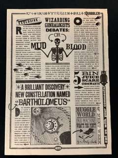 Harry Potter and the Deathly Hallows: Part 1 (2010) - Quibblers Magazine Pages | Hanlin Auction Service