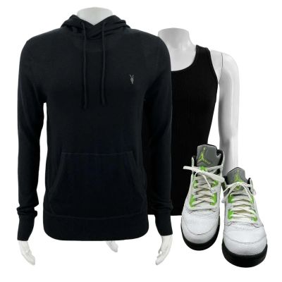 Lot 54: Mythic Quest lan Grimm (Rob Mac) Screen Worn Hoodie, Tank Top & Sneakers Ch 2 & 3 Ep 401 | VIP Fan Auctions