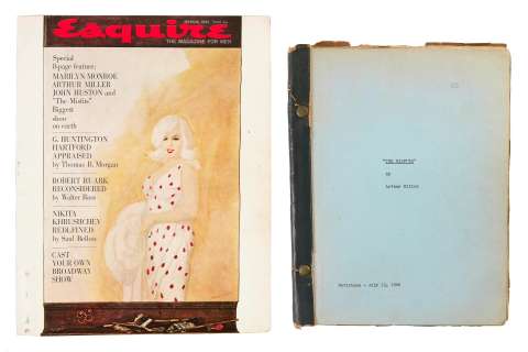 A script owned by an Esquire magazine journalist from "The Misfits," 1960 | Bonhams