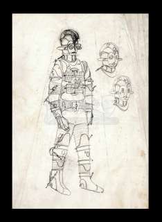 Harry Lange Auction | Hand-Drawn Early Harry Lange Concept Sketch for Droid | Propstore