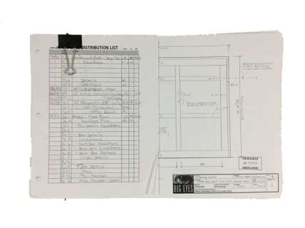 Big Eyes Set Blueprints Movie Props | Premiere Props