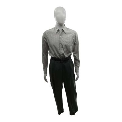 Lot 14: Marty Supreme Marty Mauser Screen Worn Stunt Double Belt, Trousers & Button-Up Shirt Ch 1 Sc 62-67pt2 | VIP Fan Auctions