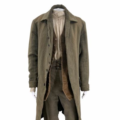 Lot 57: Wuthering Heights Earnshaw (Martin Clunes) Screen Worn Cutaway Coat, Waiscoat, Shirt & Breeches Ch 3 Sc 25, 35 | VIP Fan Auctions